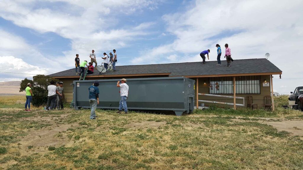 Short term mission at Yakana Nation - the roofing team